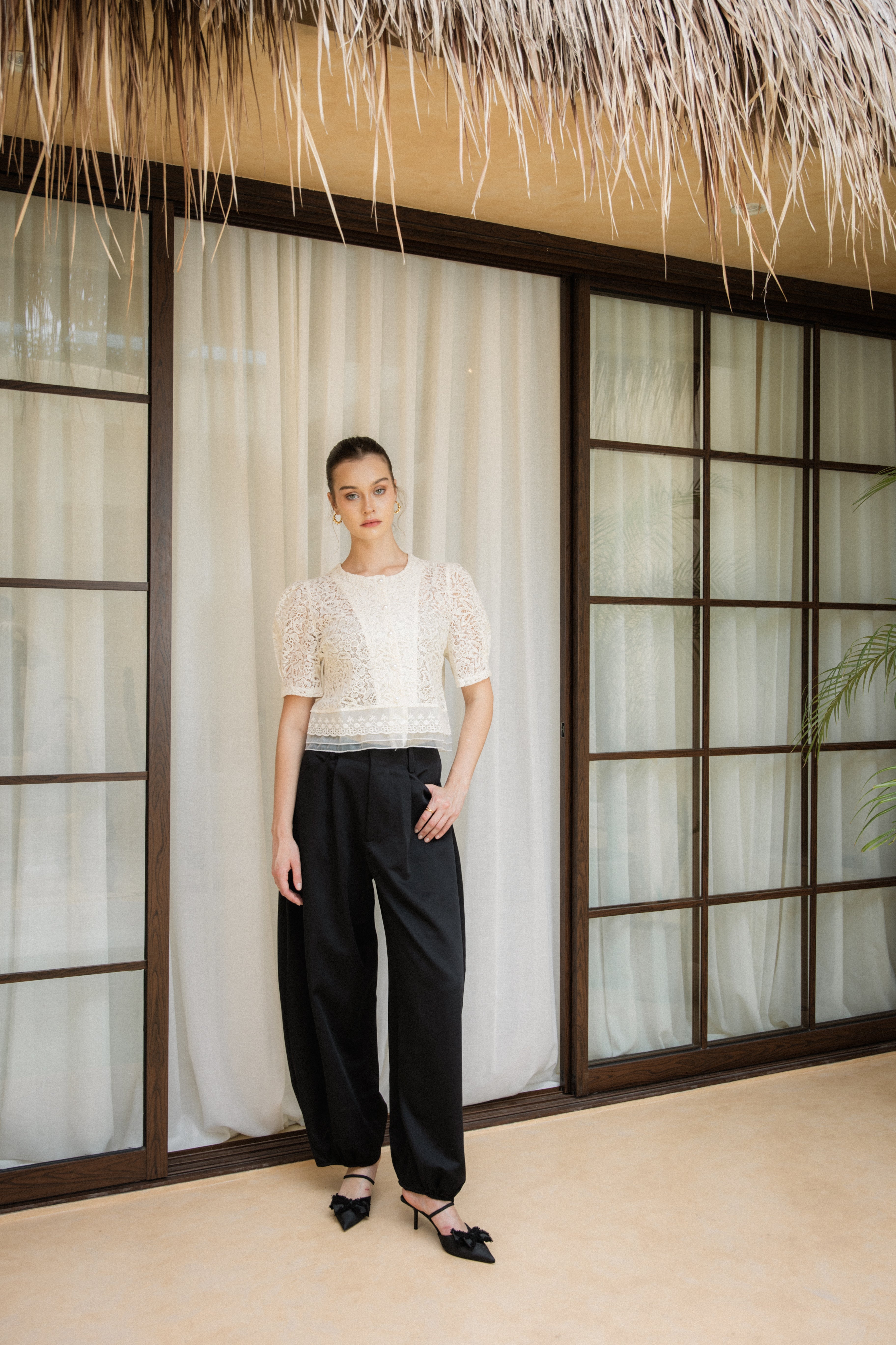 Veira Cropped Blouse